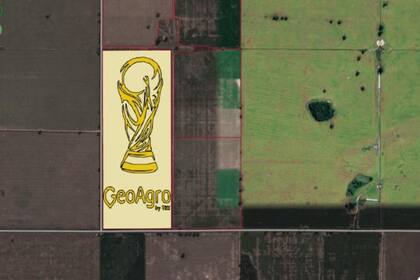 Una empresa del agro homenajeará a la selección argentina con un diseño de la copa en un campo