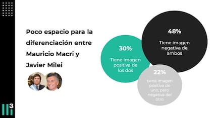 Una encuesta de Casa Tres evalúa las diferencias entre Macri y Milei