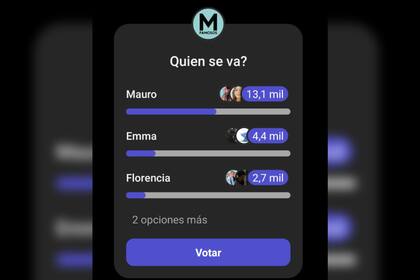 Una encuesta en Instagram marca que Mauro sería el nuevo eliminado (Captura Instagram)