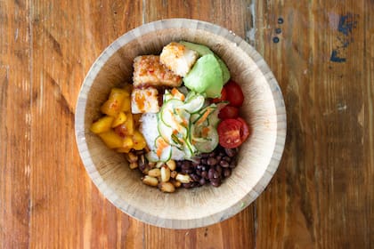 Una ensalada típica de sabores caribeños.