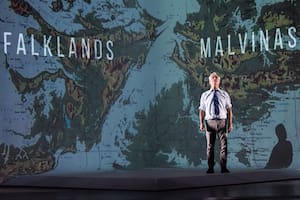 Una escena de "Campo minado", de Lola Arias