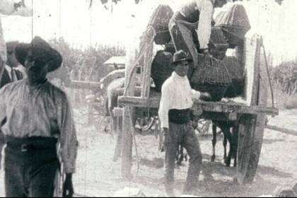 Una escena de Evolución y progresos de la provincia de Santiago del Estero, de Renée Oro (1927)