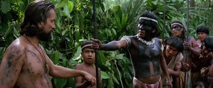 Una escena de La Misión con la selva misionera como escenario de privilegio.