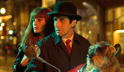 Una escena de La muerte de un comediante