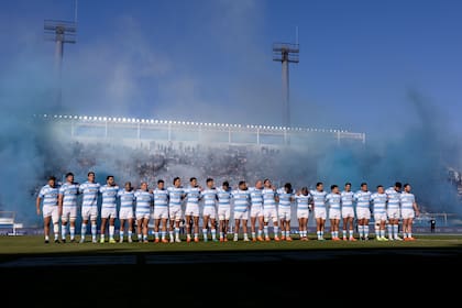 Una escena de la ventana internacional de julio, con los Pumas ante Inglaterra, en el estadio Bicentenario de San Juan
Foto: Juan Gasparini / Gaspafotos