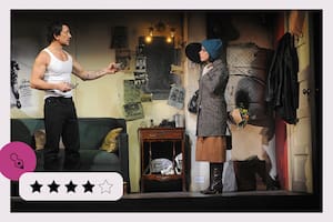 Una escena de Rocky, en el Lola Membrives: Nico Vázquez y Dai Fernández, en una sólida composición de sus personajes