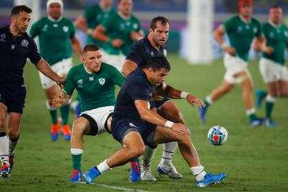 Una escena del partido entre Escocia e Irlanda, en Yokohama.