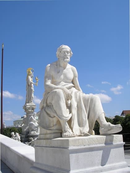 Una escultura de Tucídides