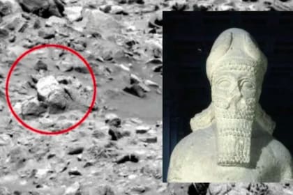 Una "estatua" en Marte