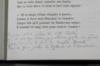 Descubren una estrofa inédita de "Las flores del mal" de Baudelaire