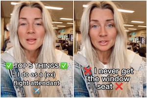 Una exazafata compartió por qué nunca elige el asiento junto a la ventana cuando viaja en avión