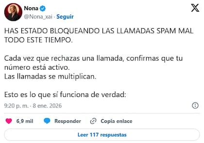 Una experta en IA que es viral en X explicó que rechazar las llamadas de teléfono celular simplemente acciona un patrón para que te llamen más seguido