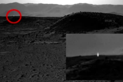 Una extraña luz registrada en una expedición a Marte