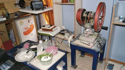 Una fábrica de droga sintética detectada en 2013 por la PFA