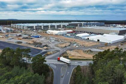 Una fábrica de Tesla; la imagen es referencial