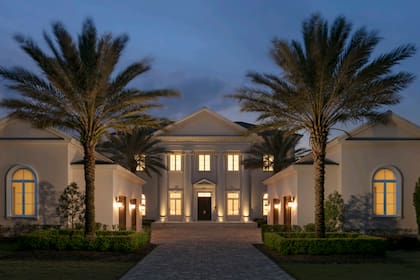 Una fabulosa casa en el atardecer de Orlando