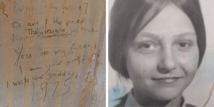 Una familia estaba cambiando el papel tapiz de su casa y encontraron un inquietante mensaje