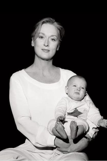 Una foto a pura ternura de Meryl y su hija de bebé. 