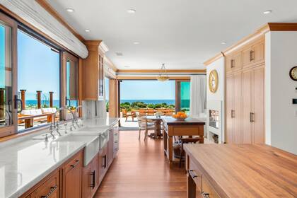 Una foto de la cocina de la lujosa mansión que el actor y su mujer pusieron en venta