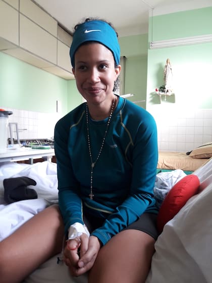 Una foto de la internación de Ivette