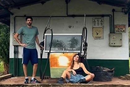 Una foto de las vacaciones de Celeste Cid y Santiago Korovsky en Corrientes hace unos meses