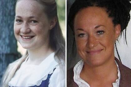 Una foto de Rachel Dolezal en su infancia, facilitada por su madre, y la activista en la actualidad