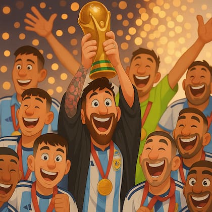 Una foto del mundial en el "modo Intensamente 2"