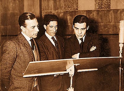Una foto histórica: Alberto Girri, Arturo Cuadrado y Héctor Murena