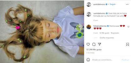 Una foto muy artística de la hija menor de Santiago del Moro (Foto: Instagram)