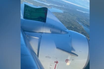 Una foto que el pasajero de Alaska Airlines, Greg Anderson