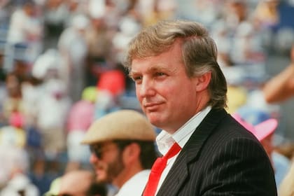 Una foto vieja del presidente de Estados Unidos, Donald Trump