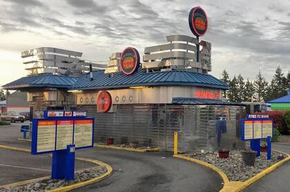 Una franquicia de la cadena de comida rápida Frugals en la ciudad estadounidense de Tacoma