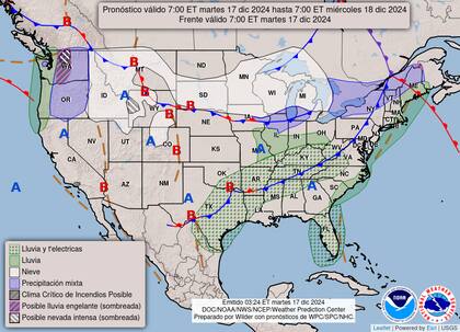 Una fuerte corriente atmosférica provoca intensas lluvias y nevadas en el noroeste de Estados Unidos
