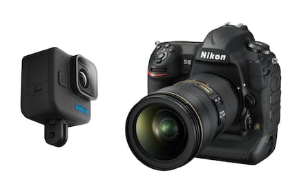 Una GoPro Hero 11 y una Nikon D5; la NASA sumó esos equipos, que no son de última generación, porque están certificados para resistir las condiciones a bordo de la cápsula Orion