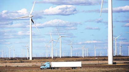 Una granja eólica en Colorado City, en el noroeste de Texas