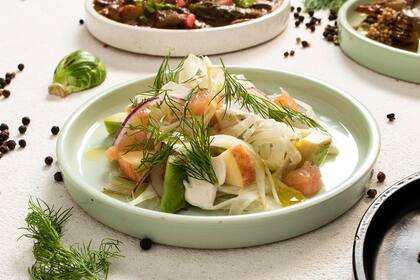 Una idea y un sabor diferente, ensalada de hinojos con pomelo.