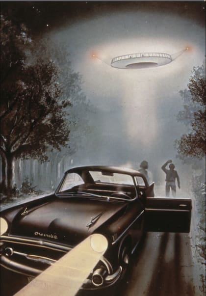 Una ilustración de la supuesta abducción de Betty and Barney Hill
