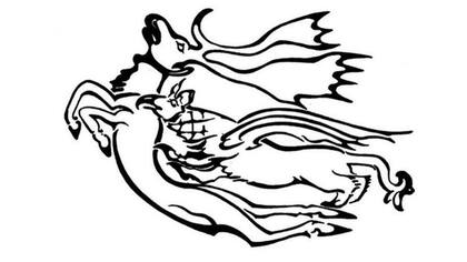 Una ilustración del tatuaje en el antebrazo izquierdo de la mujer revelado en nuevas exploraciones