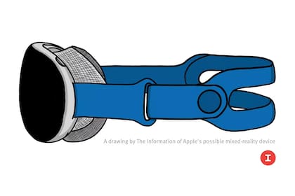 Una ilustración elaborada por el sitio The Information muestra el posible aspecto que tendrá el futuro dispositivo de Apple