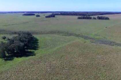 Una imagen aérea de La Estancia El Entrevero, en Uruguay.