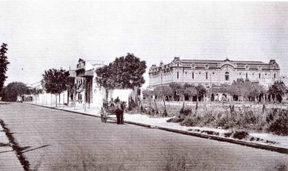 Una imagen antigua del depósito de gravitación que muestra el desolado entorno