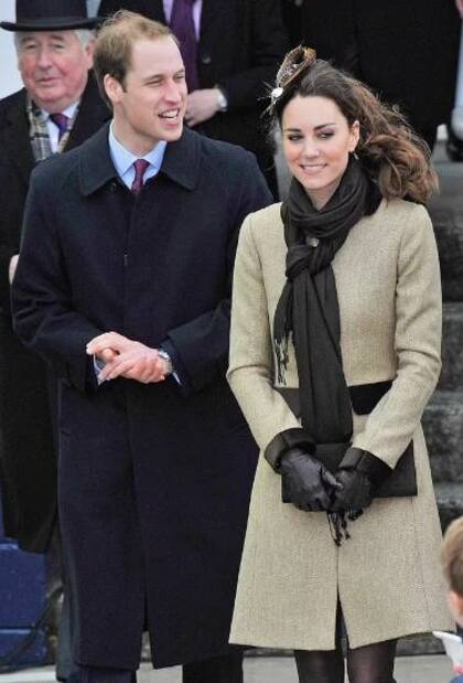 Una imagen de 2011 del primer compromiso para la realeza en Gales