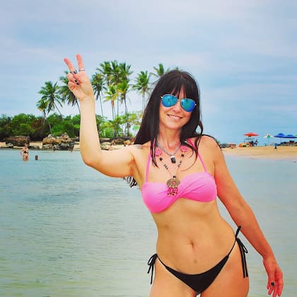 Una imagen de Alejandra Rodríguez en sus vacaciones, tomada de su Instagram. "Me cuido, me gusta salir a correr y hago gimnasia.", dice.