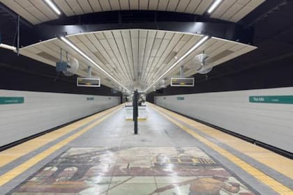 Una imagen de cómo quedó la estación Plaza Italia, tras las refacciones