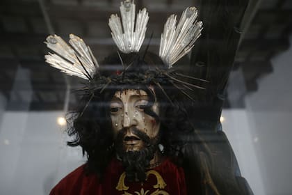 Una imagen de Jesús en la cruz