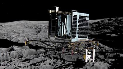 Una imagen de la Agencia Espacial Europea de Philae