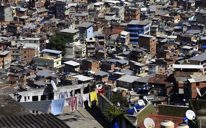Una imagen de la favela Rocinha, en Río de Janeiro