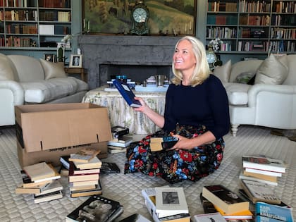 Una imagen de la mujer del príncipe Haakon en Palacio, promoviendo la lectura en Noruega.