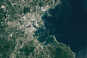 Una imagen de la NASA reveló como se ven las llamadas Islas Drumlin de Boston desde el espacio