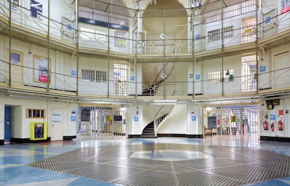 Una imagen de la zona central de la cárcel en donde se aloja Becker